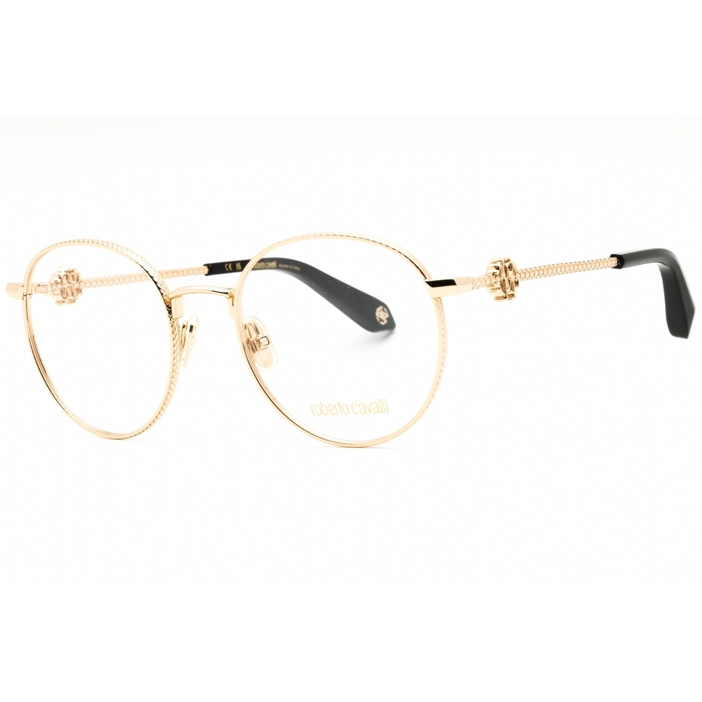 Roberto Cavalli VRC047 Eyeglasses Rose Gold Metal Round